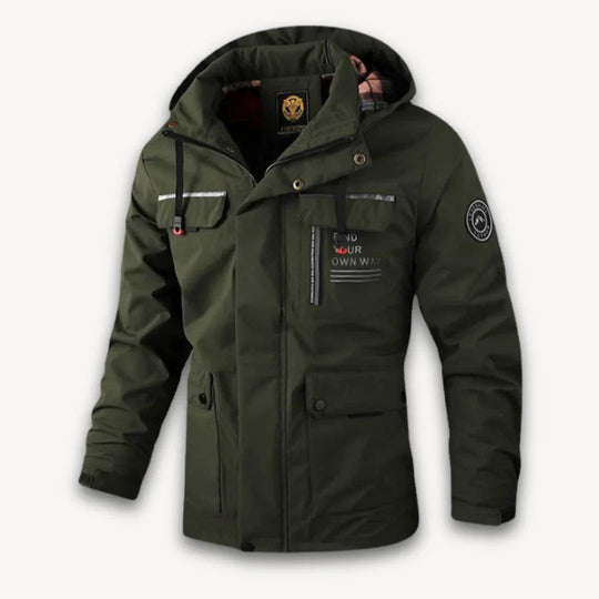 Wasserdichte Herren-Winterjacke mit Kapuze 5