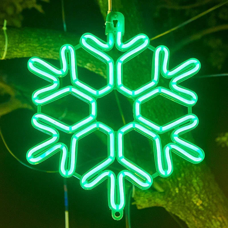 Wasserdichte LED-Schneeflockenlichter für Winterdekoration 6