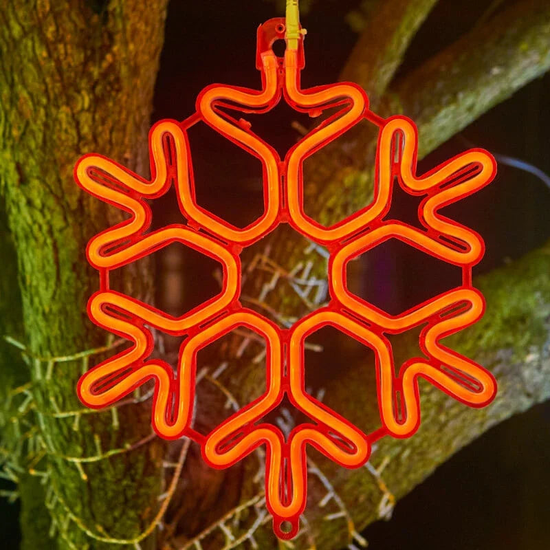 Wasserdichte LED-Schneeflockenlichter für Winterdekoration 7