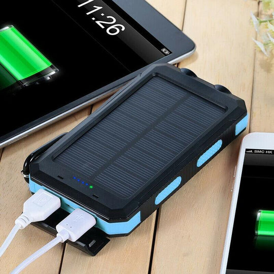 Wasserdichte Solar-Powerbank mit Dual-USB-Anschlüssen 2