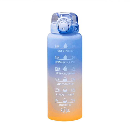 Wasserflasche Trinkflasche Sport mit Motivationsdesign für Tägliche Hydration 0
