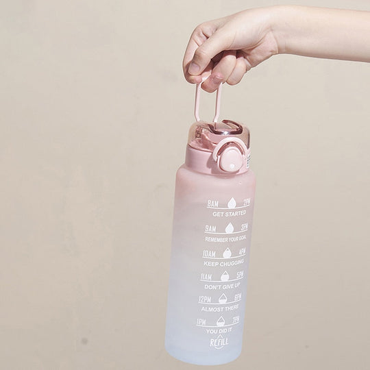 Wasserflasche Trinkflasche Sport mit Motivationsdesign für Tägliche Hydration 6
