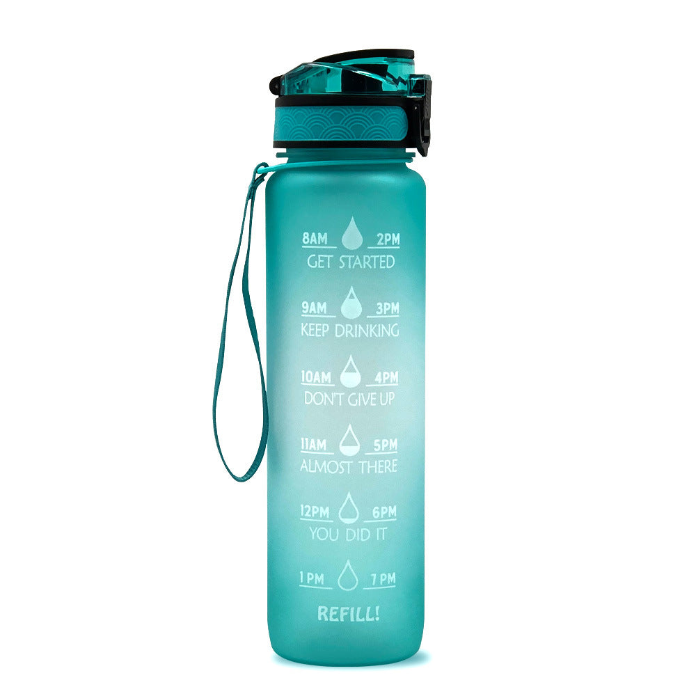 Wasserflasche mit Zeitmarkierungen für aktive Lebensstile 5