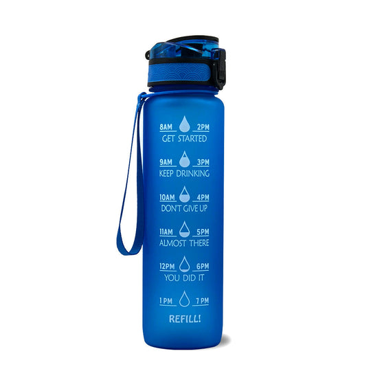 Wasserflasche mit Zeitmarkierungen für aktive Lebensstile 6