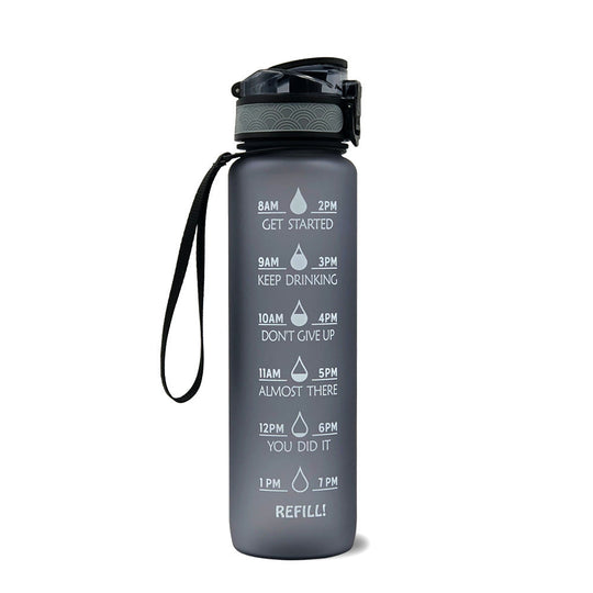 Wasserflasche mit Zeitmarkierungen für aktive Lebensstile 7