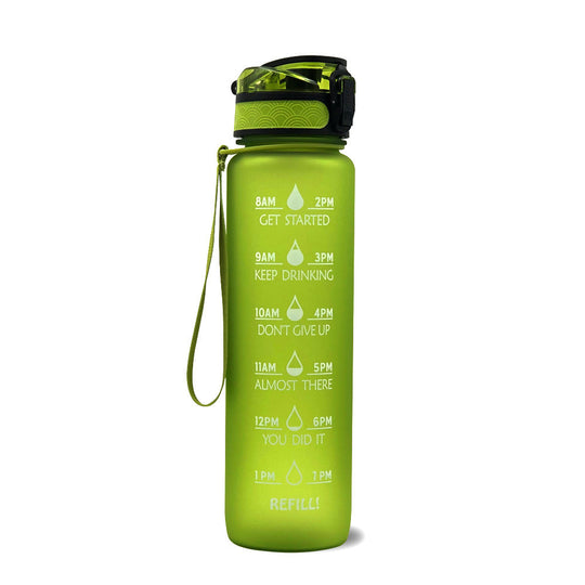 Wasserflasche mit Zeitmarkierungen für aktive Lebensstile 8