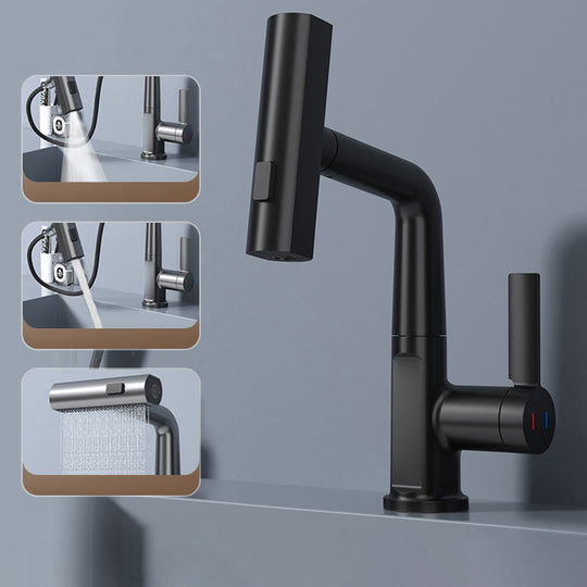 Wasserhahn Küche 360° drehbar mit LED-Temperaturanzeige und 5 Sprühmodi für modernes Bad und Küchenarmatur 4