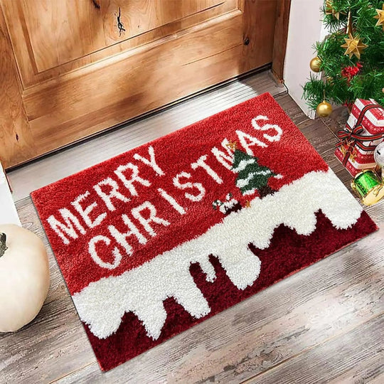 Weihnachts Fußmatte mit fröhlichem Design 6