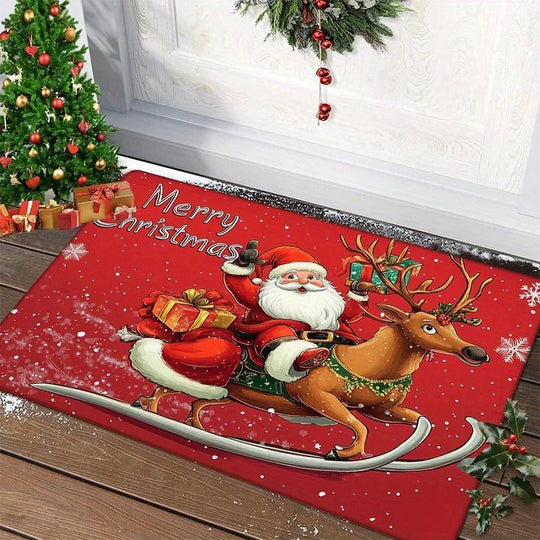 Weihnachts Fußmatte mit fröhlichem Design 8