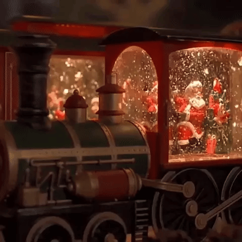 Weihnachtsdekoration Beleuchteter Zug Nostalgisch 3