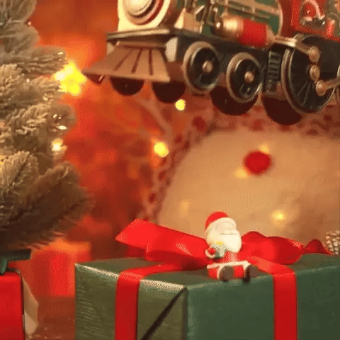 Weihnachtsdekoration Beleuchteter Zug Nostalgisch 6