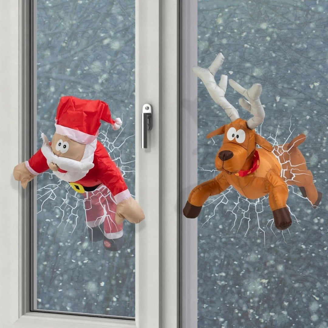 Weihnachtsfensterszene mit Bewegung und Sound 1