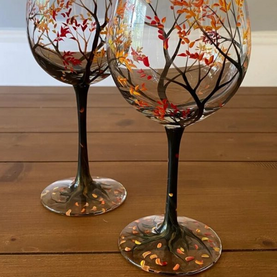 Weingläser mit Baumdesign für Weinliebhaber 8