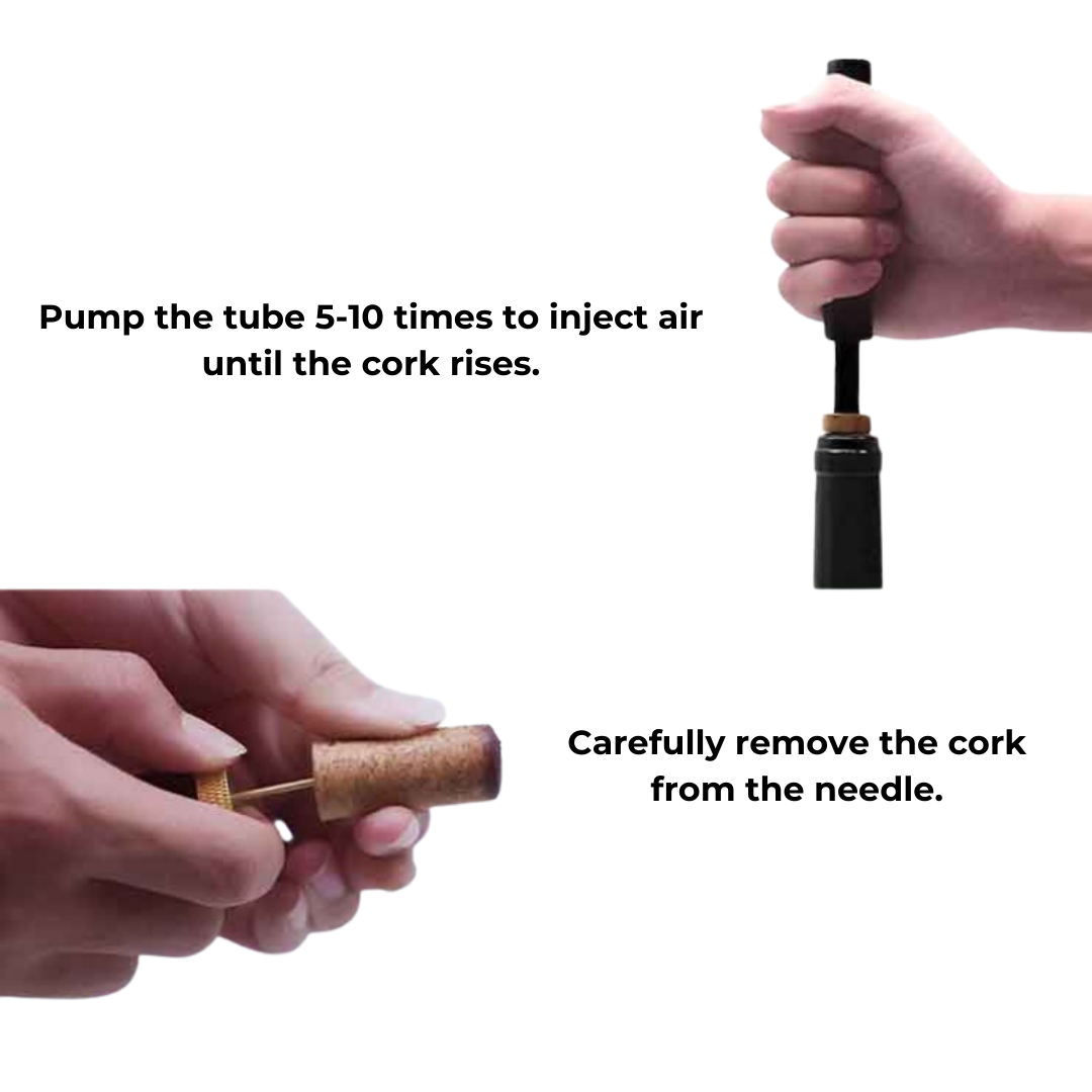 Weinöffner Luftdruck Edelstahl Ergonomisch 4