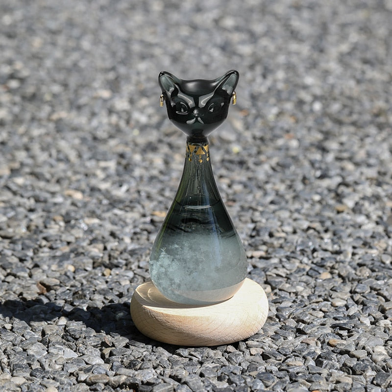 Wettervorhersageflasche im Katzenstil Antikimitat Design 1