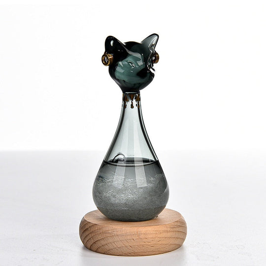 Wettervorhersageflasche im Katzenstil Antikimitat Design 3
