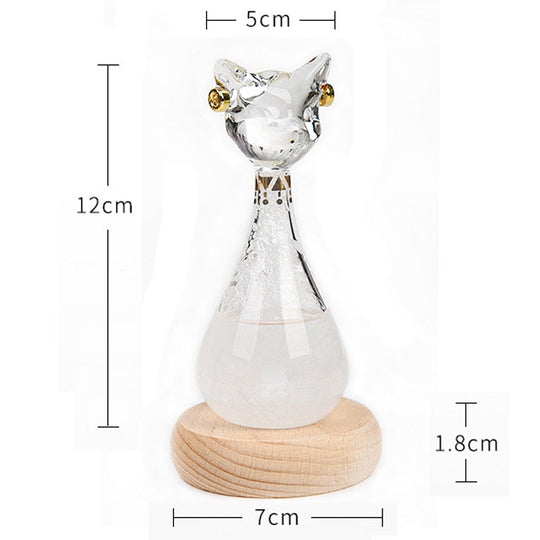 Wettervorhersageflasche im Katzenstil Antikimitat Design 5