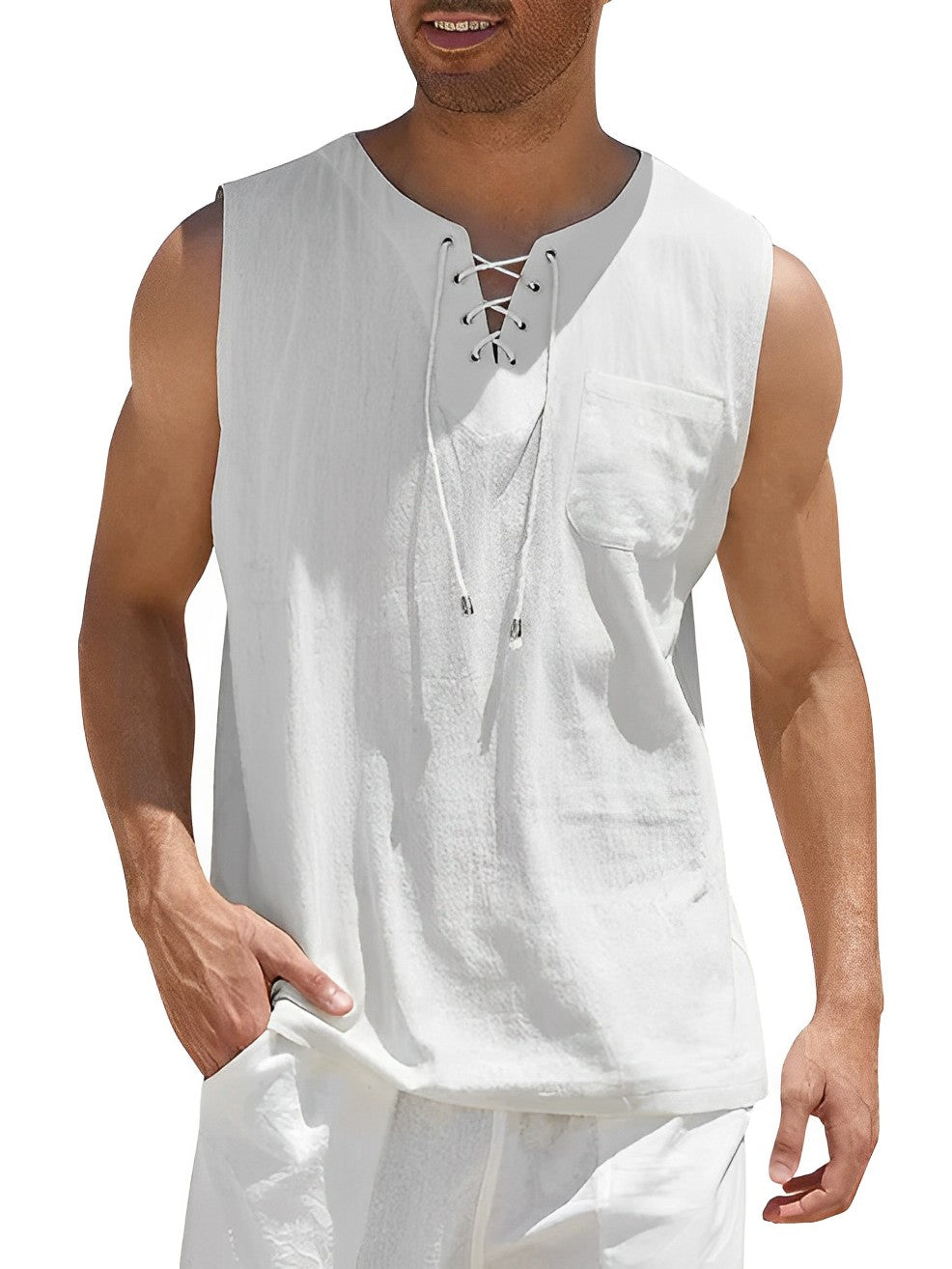 Variant image for Herren Tanktop Atmungsaktiv Baumwolle - Gym Tanktop für Männer, Bequem und Vielseitig-55