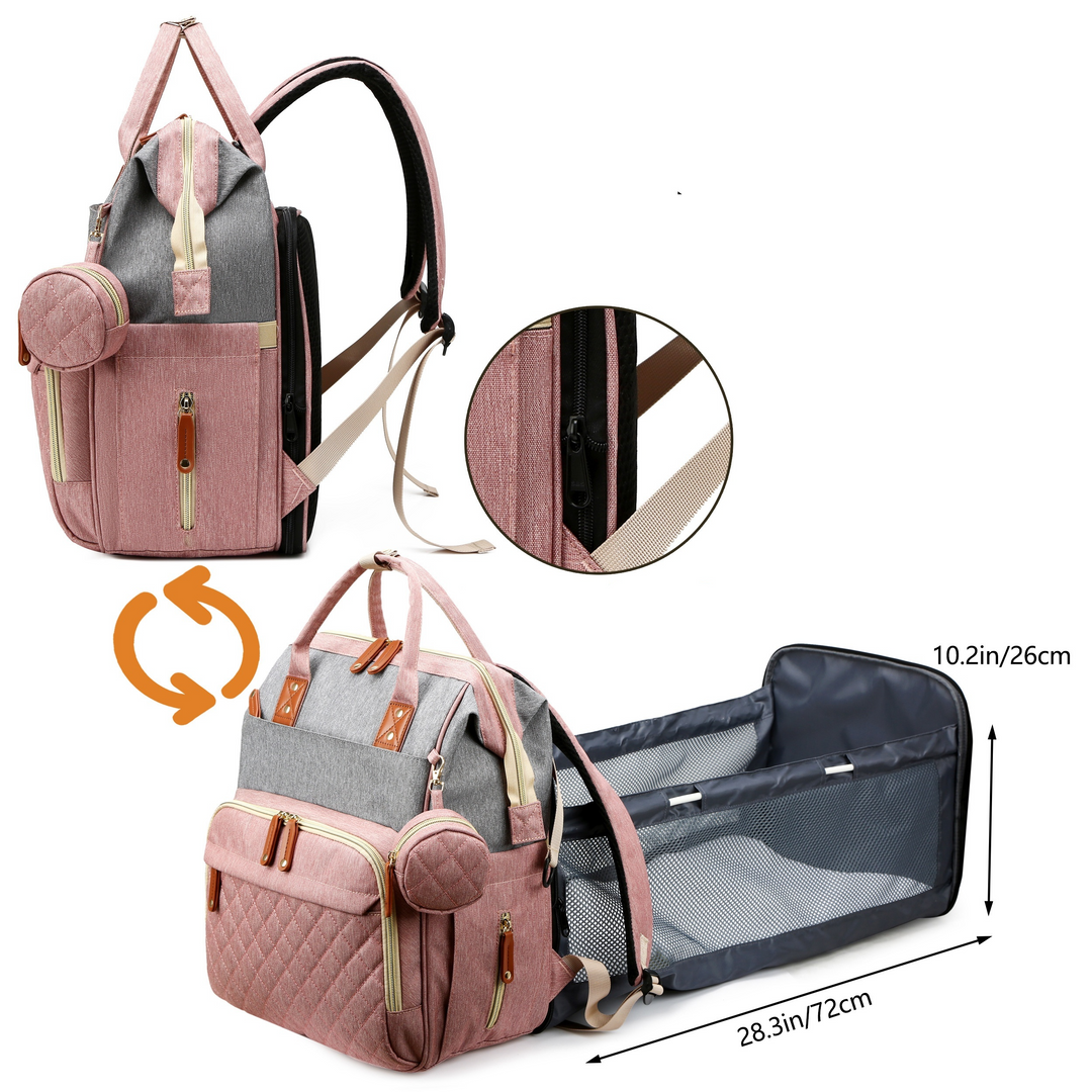 Wickeltasche Mit Integriertem Wickeltisch Für Unterwegs – Praktischer Wickelrucksack Für Eltern 4