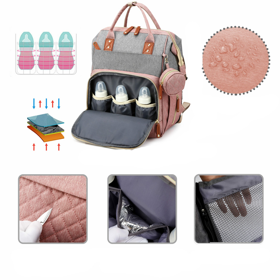 Wickeltasche Mit Integriertem Wickeltisch Für Unterwegs – Praktischer Wickelrucksack Für Eltern 5