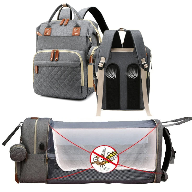Wickeltasche Mit Integriertem Wickeltisch Für Unterwegs – Praktischer Wickelrucksack Für Eltern 6