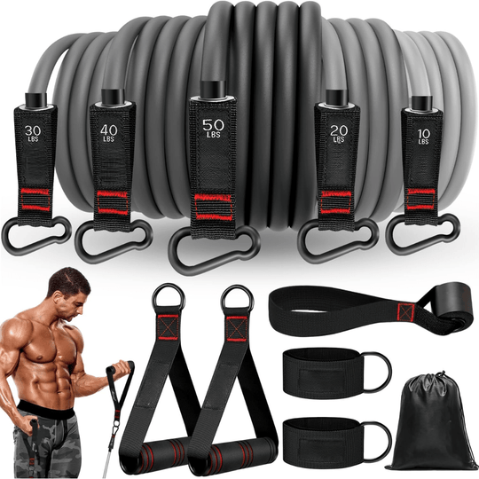 Widerstandsband-Set für Ganzkörpertraining – Ideal für Kraft- und Flexibilitätstraining 0