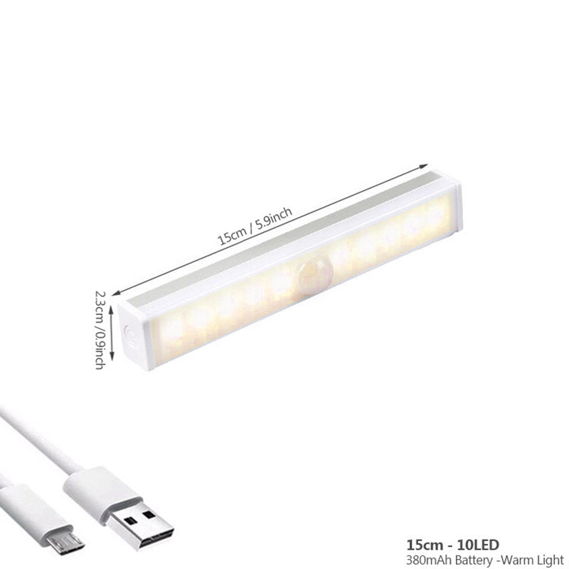 Wiederaufladbare Bewegungsmelder Lampe 10