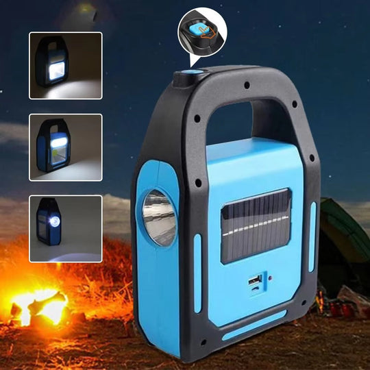Wiederaufladbare Campinglaterne mit Powerbank für Outdoor-Abenteuer 3