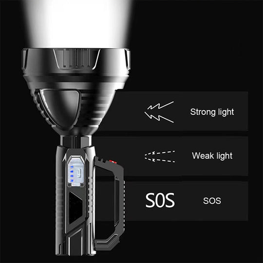 Wiederaufladbare Taschenlampe mit 90000 Lumen und 4 Modi 5