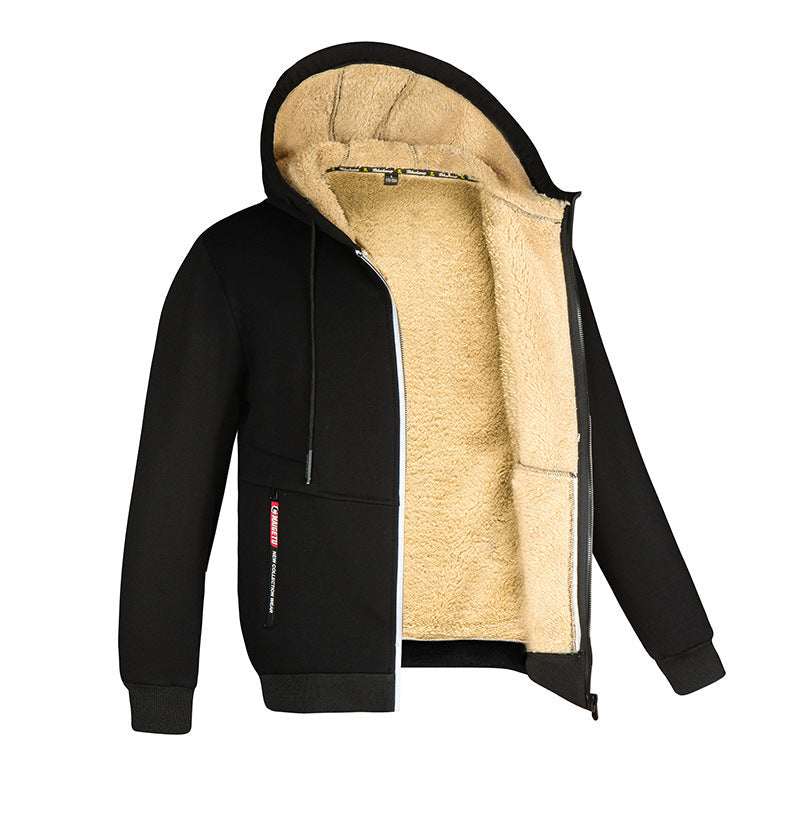 Winterjacke aus Lammwolle mit Reißverschluss 1