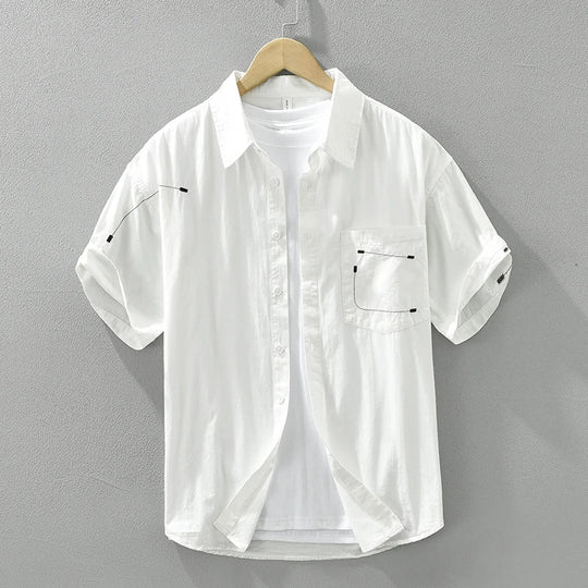 Variant image for Herren T-Shirt Lässiger Stil 100% Baumwolle Kurzarm Shirt für Männer-7
