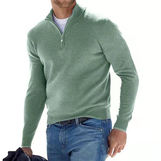 Herrenpullover Langer Ärmel Vielseitig Hochwertiger Strick-5