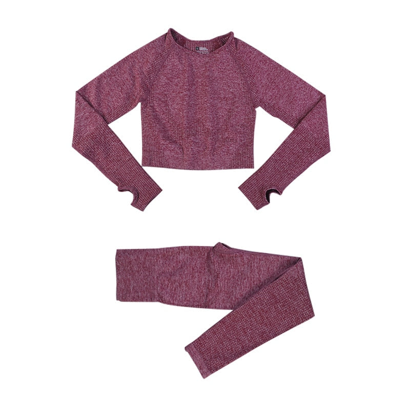 Yoga-Set Fitness-Sportbekleidung