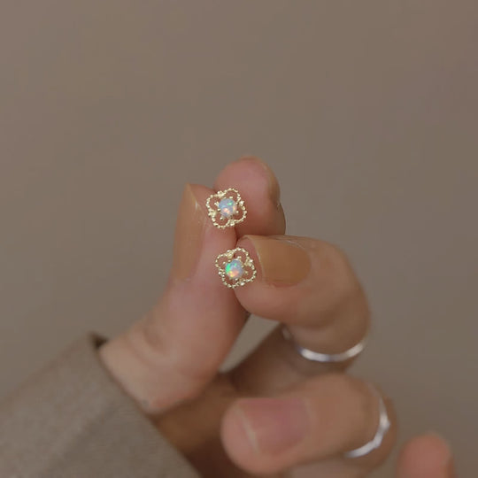 Zarte Vintage-Ohrringe mit Opal für Damen - Stilvolles Design 4