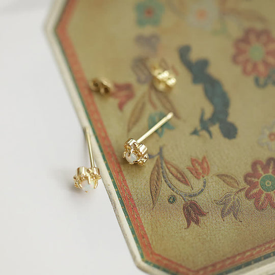 Zarte Vintage-Ohrringe mit Opal für Damen - Stilvolles Design 6