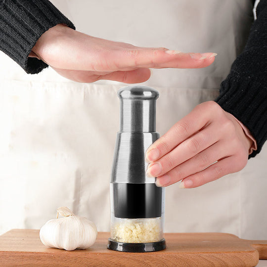 Zerkleinerer für Knoblauch und Gemüse - Multifunktionaler Zwiebelschneider mit Komfortgriff 5