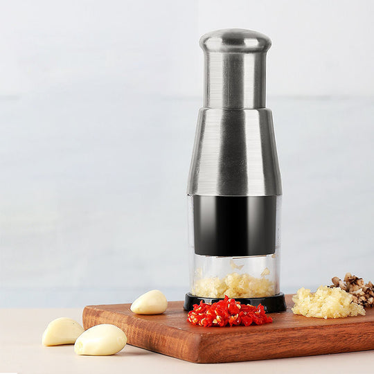 Zerkleinerer für Knoblauch und Gemüse - Multifunktionaler Zwiebelschneider mit Komfortgriff 6