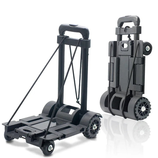 Zusammenklappbarer Trolley mit Teleskopgriff 1