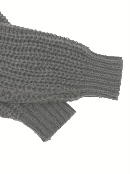 Herren Strickjacke Klassisch Rundhalsausschnitt Hochwertiges Strickmaterial-5
