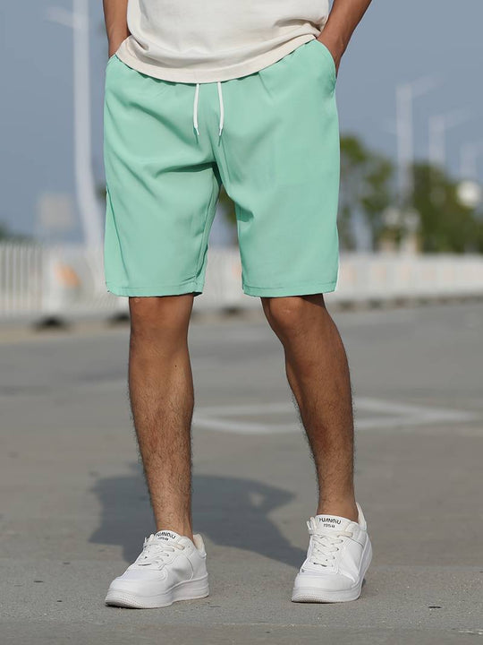 Variant image for Herren Shorts Lässig Baumwolle mit Kordelzug für Bequemen Tragekomfort-4