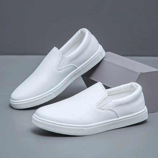 Herren Slipper Schlupfschuhe Komfortabel Leder für Lässige Outfits-3