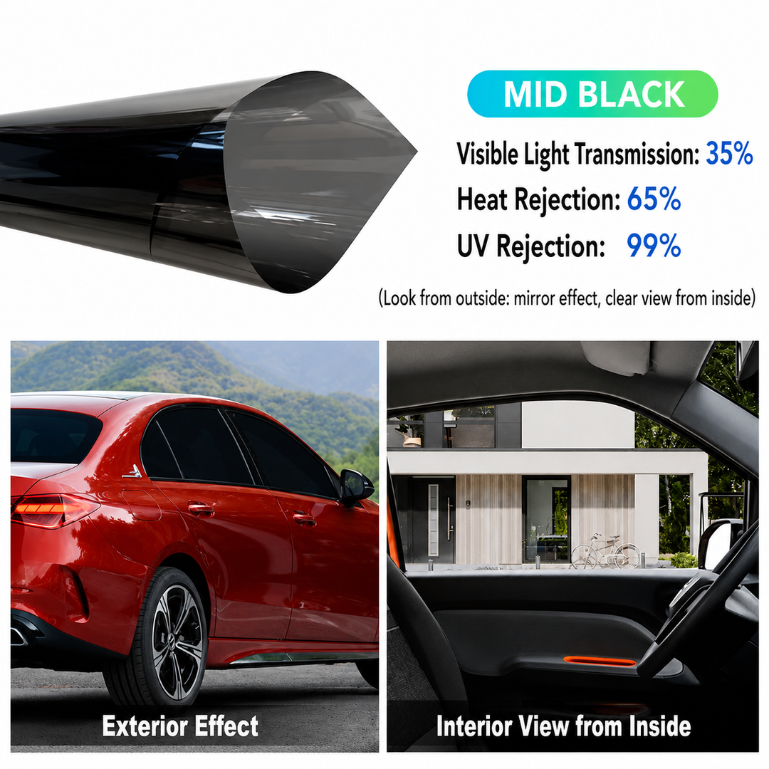 Auto-Fenstertönungsfolie für UV- und Hitzeschutz