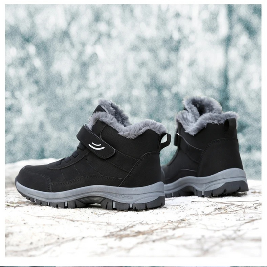 Leichte Damen-Schneestiefel mit Fell