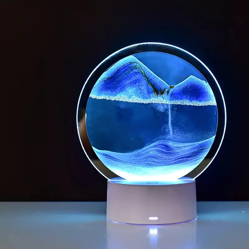 Tischlampe Quicksand Animation Transparent Modern Glas LED-1
