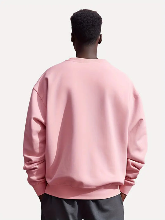 Herren Pullover Rundhals Lässig Baumwolle Komfortabel-2