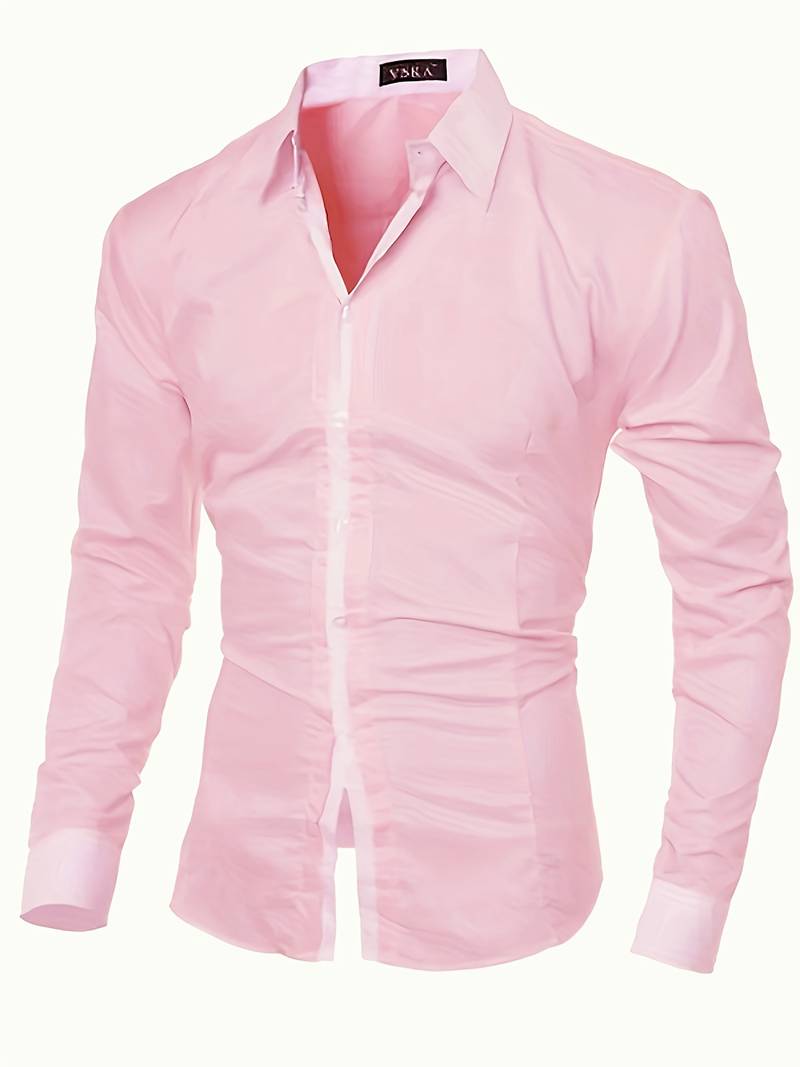 Variant image for Herrenhemd Langarm Kontrastdesign 100% Baumwolle Casual-15