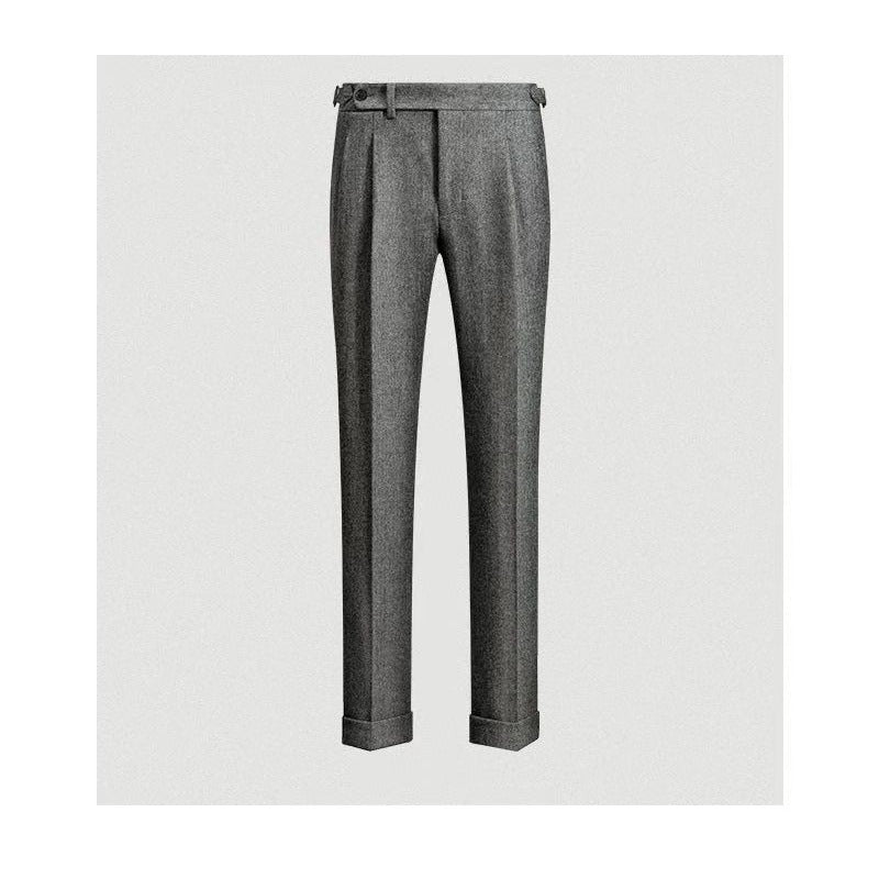 Herren Freizeithose Lässiger Tweed Stil Entspannt 100% Tweed 4