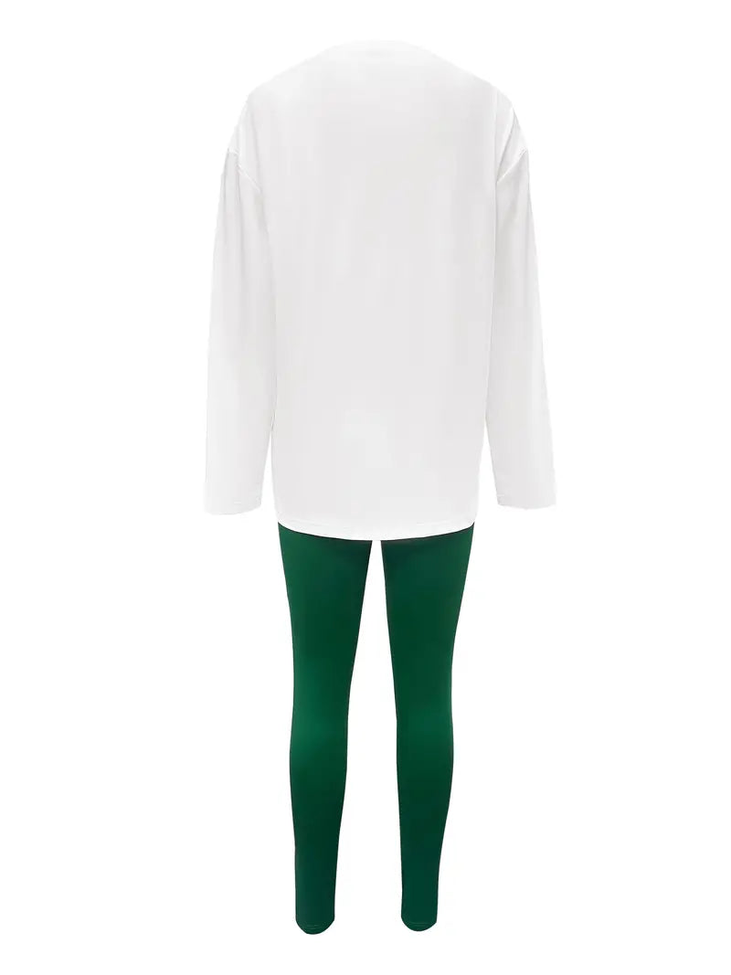 Damen Langarmshirt Rundhals Basic Baumwolle für Alltag und besondere Anlässe-2