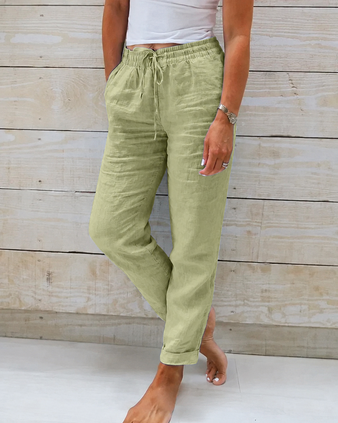Damen Hose Lockerer Schnitt Atmungsaktives Design