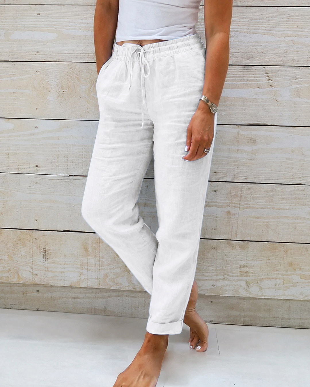 Damen Hose Lockerer Schnitt Atmungsaktives Design